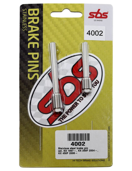Axes de plaquettes de frein SBS - 4002 - Kawasaki 125 KX