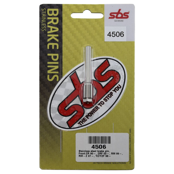 Axe de plaquettes de frein SBS - 4506 - Honda 125 CR