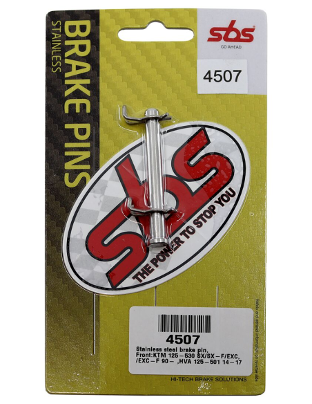 Axe de plaquettes de frein SBS - 4507 - Husqvarna 125 CR