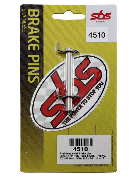 Axe de plaquettes de frein SBS - 4510 - Husqvarna 125 CR
