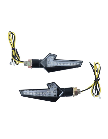 Paire de clignotants LED AVOC - Homologués CE - SAKAI