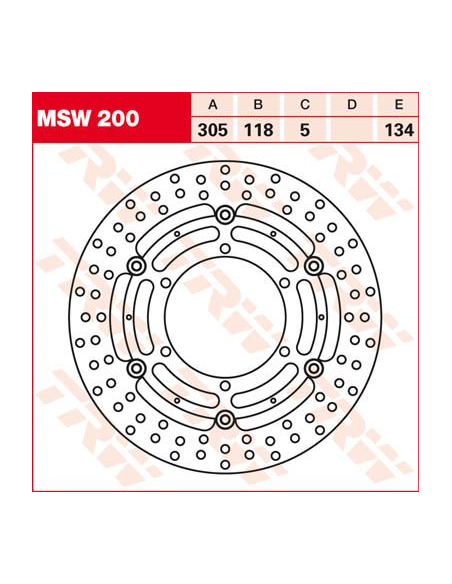 Disque de frein flottant TRW diamètre 305 mm