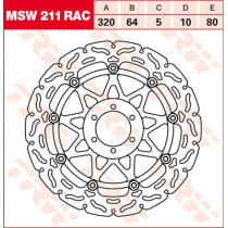 Disque de frein flottant TRW RAC Series diamètre 320 mm
