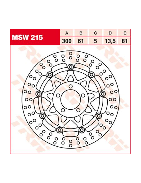 Disque de frein TRW diamètre 300 mm