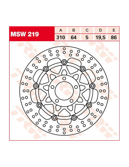 Disque de frein flottant TRW diamètre 310 mm