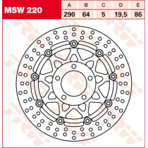 Disque de frein flottant TRW diamètre 290 mm