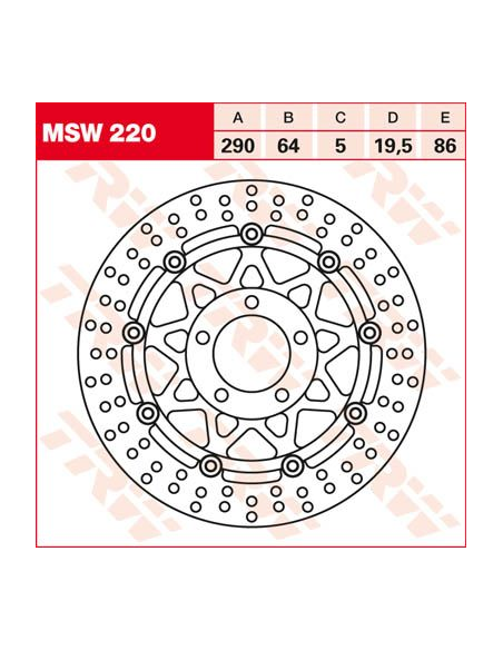 Disque de frein flottant TRW diamètre 290 mm