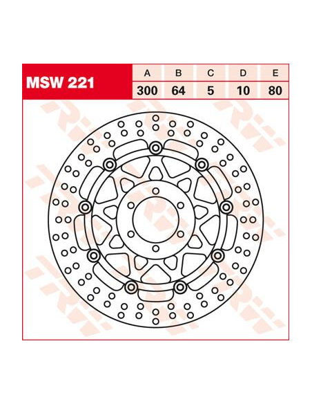 Disque de frein TRW diamètre 300 mm