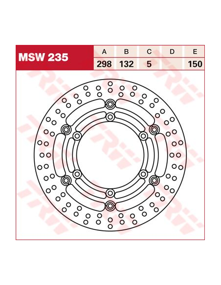 Disque de frein flottant TRW diamètre 298 mm