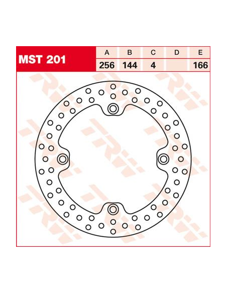 Disque de frein TRW diamètre 256 mm