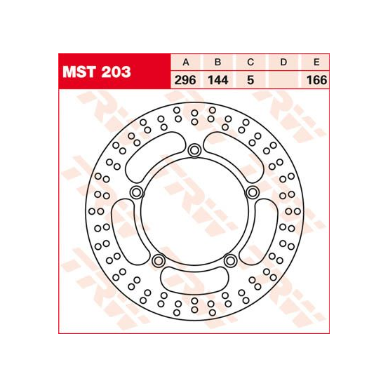 Disque de frein TRW diamètre 296 mm