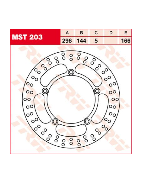 Disque de frein TRW diamètre 296 mm
