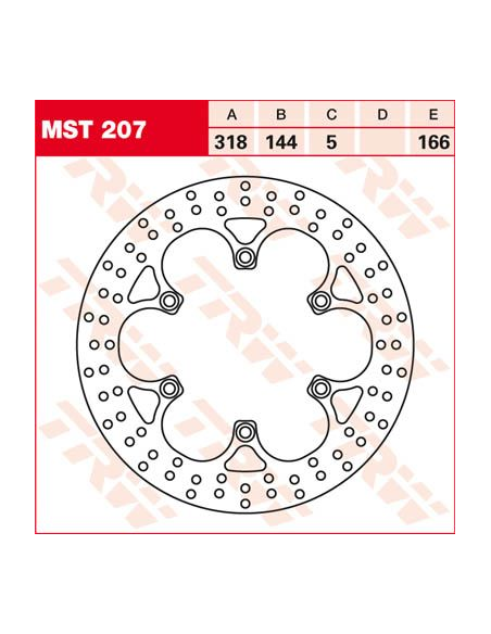 Disque de frein TRW diamètre 318 mm