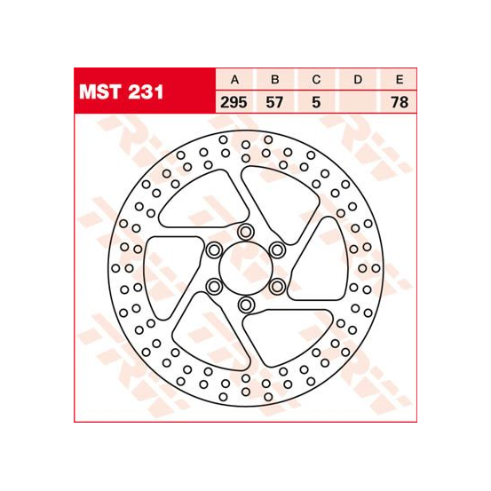 Disque de frein TRW diamètre 295 mm