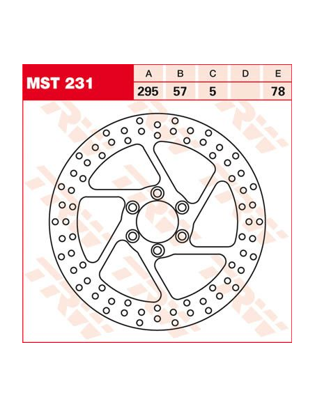 Disque de frein TRW diamètre 295 mm
