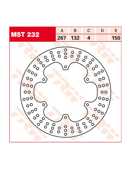 Disque de frein TRW diamètre 267 mm