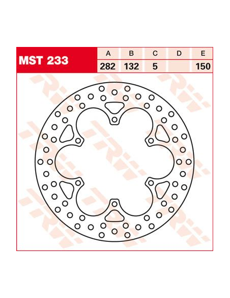 Disque de frein TRW diamètre 282 mm