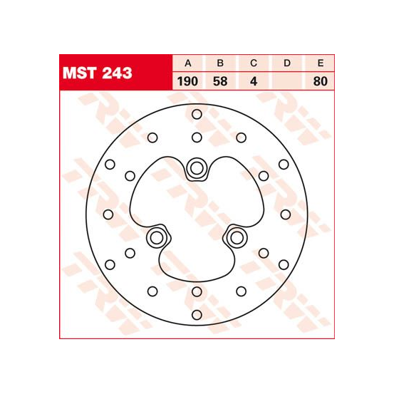 Disque de frein TRW diamètre 190 mm