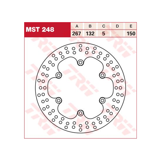 Disque de frein TRW diamètre 267 mm