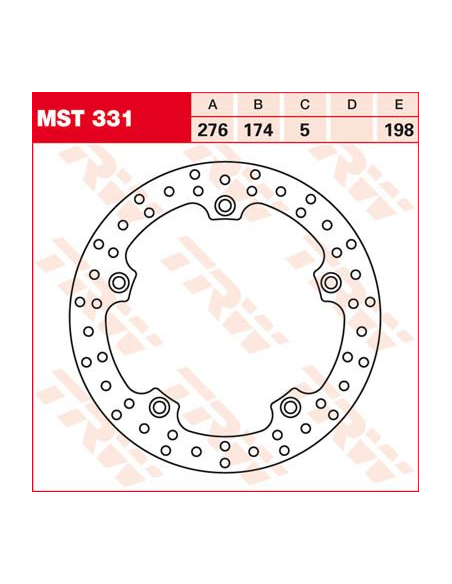Disque de frein TRW diamètre 276 mm