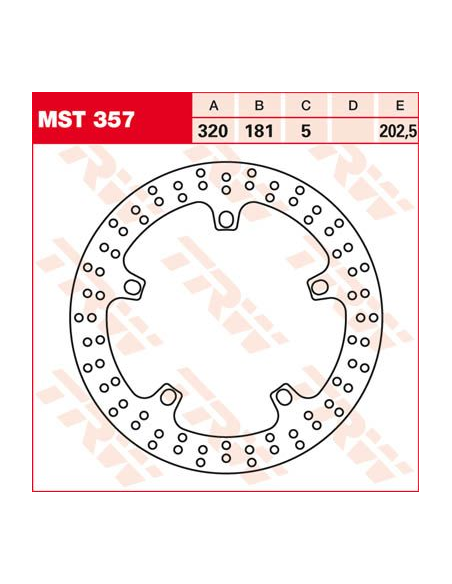 Disque de frein TRW diamètre 320 mm