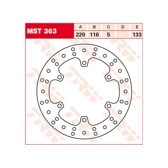 Disque de frein TRW diamètre 220 mm
