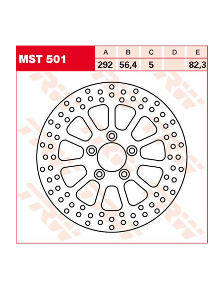 Disque de frein arrière TRW diamètre 292 mm