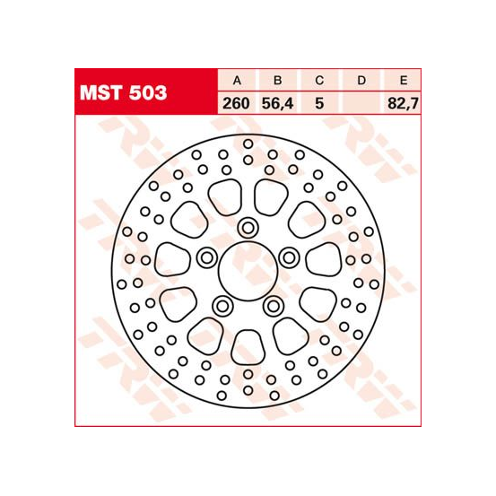 Disque de frein arrière TRW diamètre 260 mm