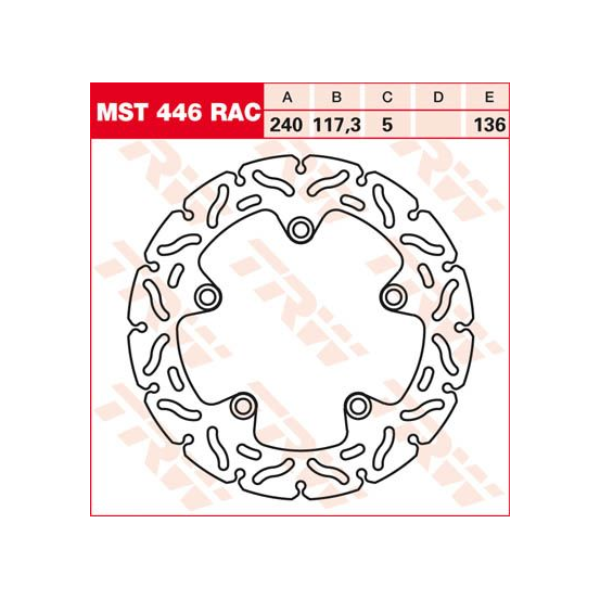 Disque de frein fixe TRW RAC Series diamètre 240 mm
