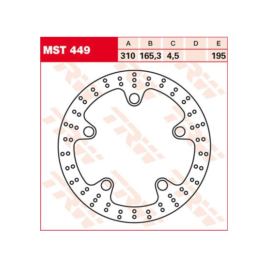 Disque de frein fixe TRW diamètre 310 mm