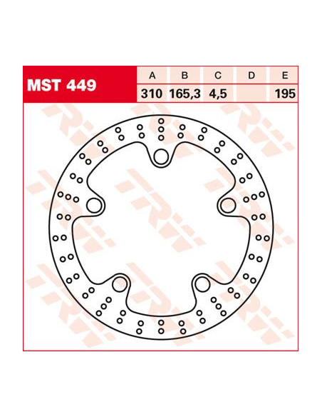 Disque de frein fixe TRW diamètre 310 mm
