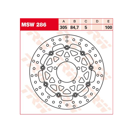 Disque de frein flottant TRW diamètre 310 mm