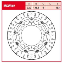 Disque de frein flottant TRW diamètre 300 mm