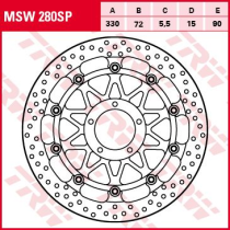 Disque de frein flottant Racing SP-Series TRW diamètre 330 mm - Utilisation circuit