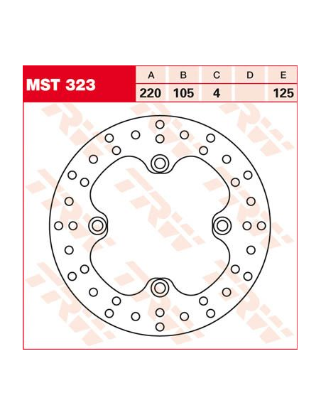 Disque de frein TRW diamètre 220 mm