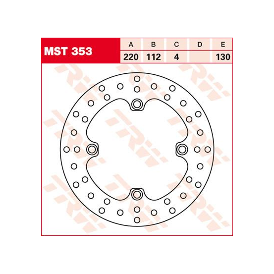 Disque de frein TRW diamètre 220 mm