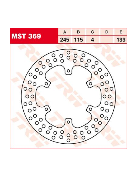 Disque de frein TRW diamètre 245 mm