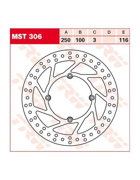 Disque de frein fixe TRW diamètre 250 mm