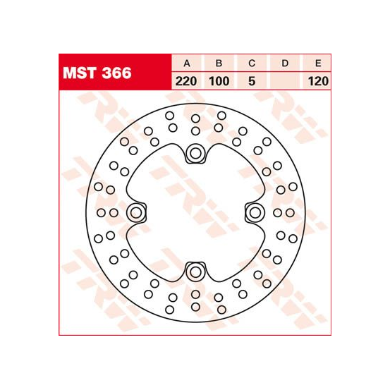Disque de frein TRW diamètre 220 mm