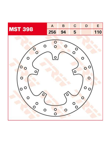 Disque de frein fixe TRW diamètre 256 mm