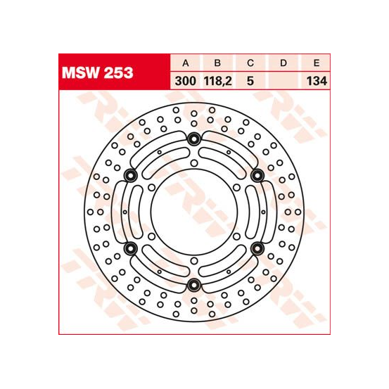 Disque de frein flottant TRW diamètre 300 mm