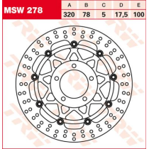Disque de frein flottant TRW diamètre 320 mm