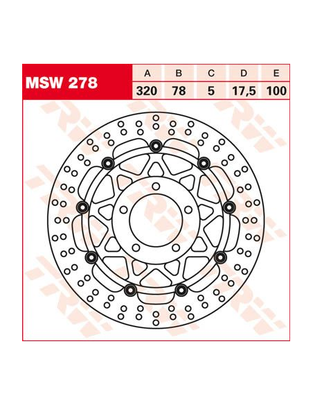 Disque de frein flottant TRW diamètre 320 mm