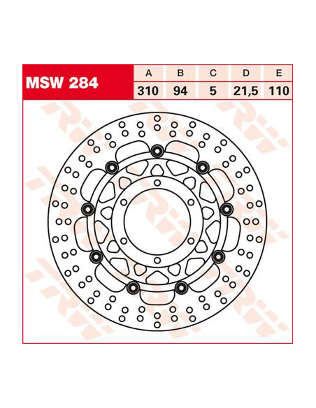 Disque de frein flottant TRW diamètre 310 mm
