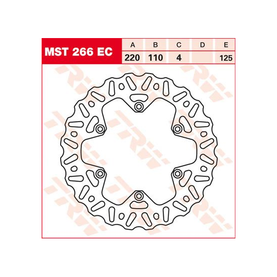 Disque de frein fixe wave TRW diamètre 220 mm