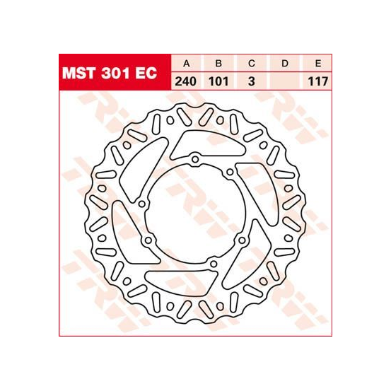 Disque de frein fixe wave TRW diamètre 240 mm