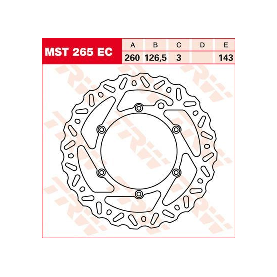 Disque de frein fixe wave TRW diamètre 260 mm