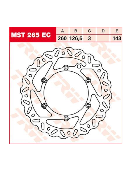 Disque de frein fixe wave TRW diamètre 260 mm