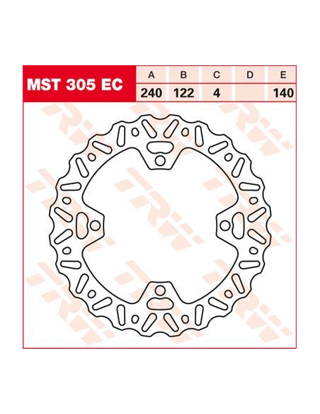 Disque de frein fixe wave TRW diamètre 240 mm