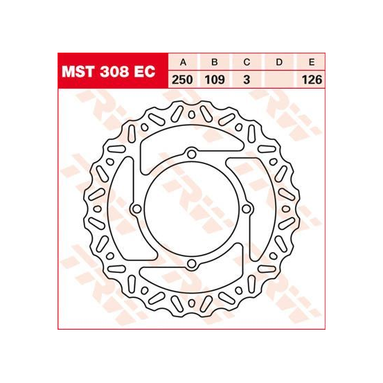 Disque de frein fixe wave TRW diamètre 250 mm
